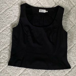 Eliza J | Tops | Eliza J Black Cropped 